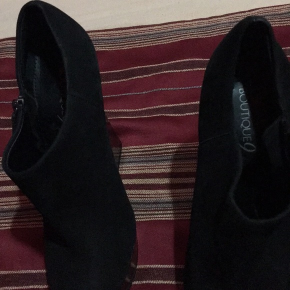 Black suede booties - Picture 5 of 5